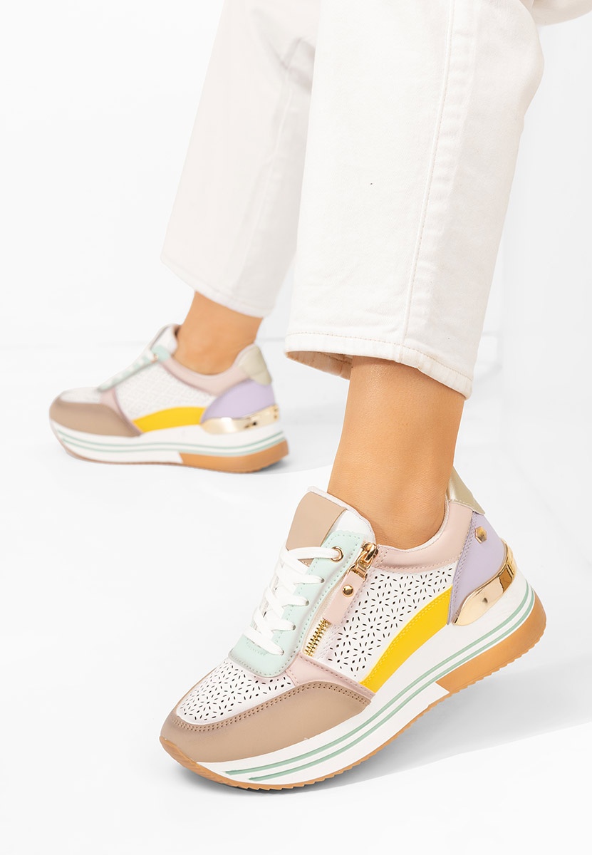 Sneakers con plateau Reita colorati