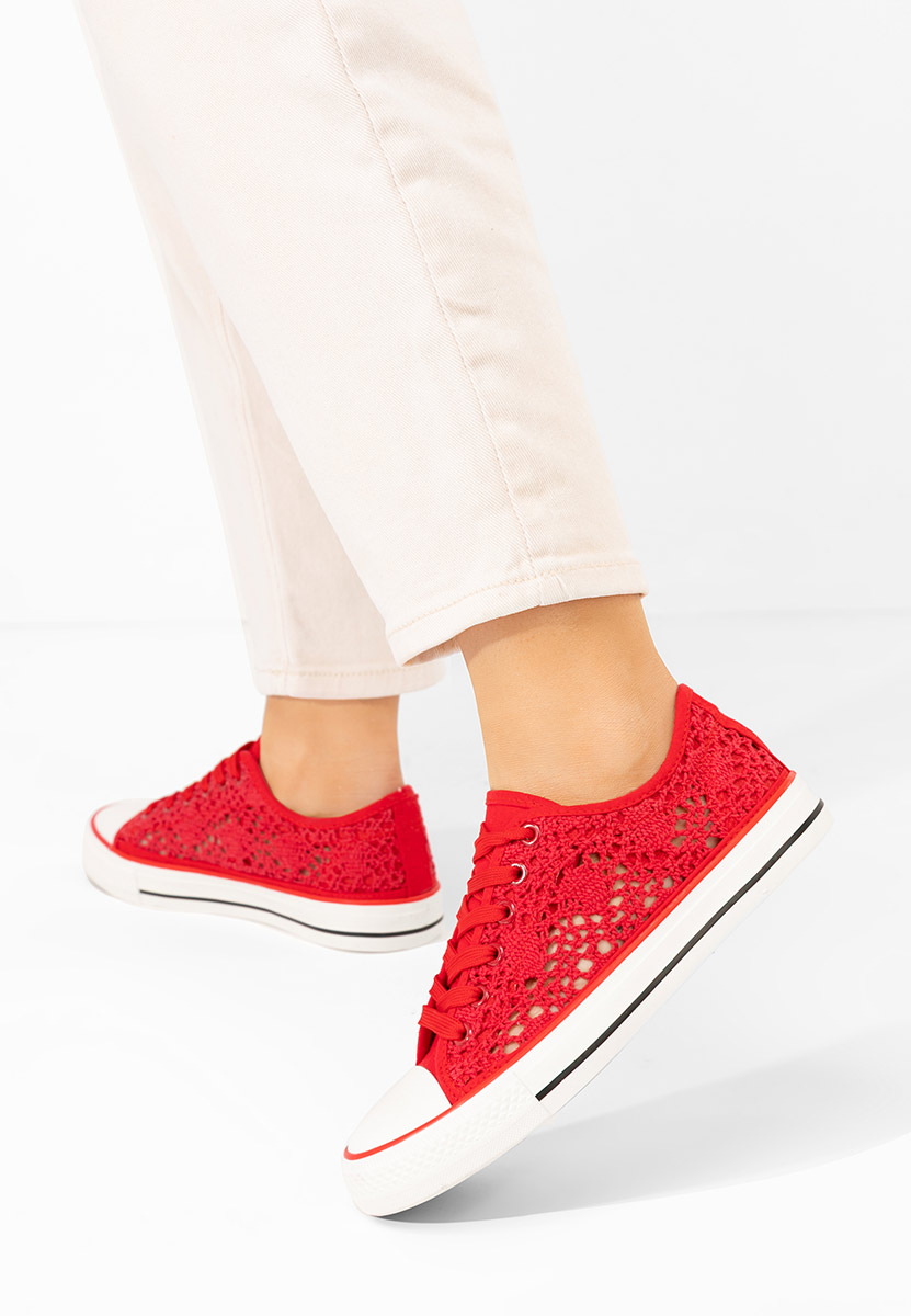 Scarpe da ginnastica donna Genevive rosso