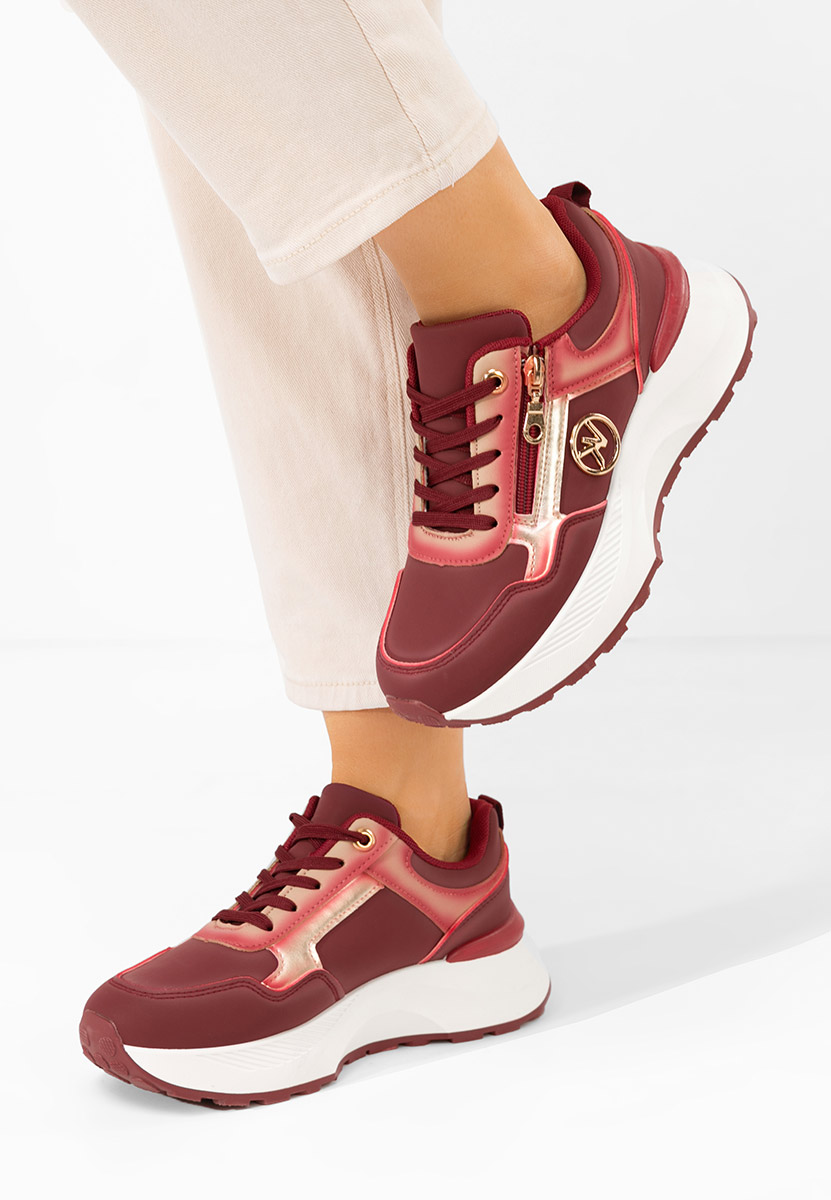 Sneakers con plateau Viktoria rosso