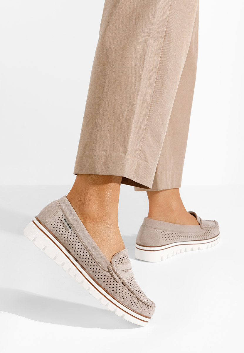 Mocassini da donna Manise V2 beige