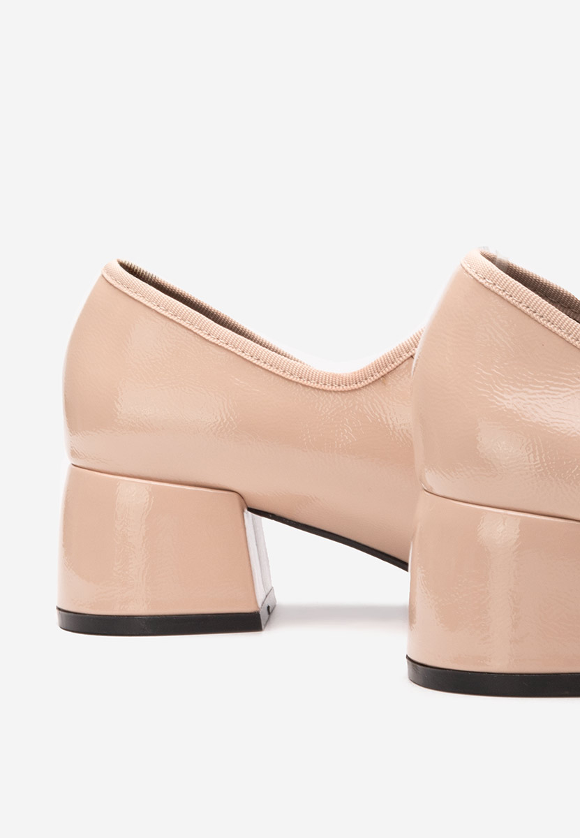 Décolleté tacco largo Annaliese beige