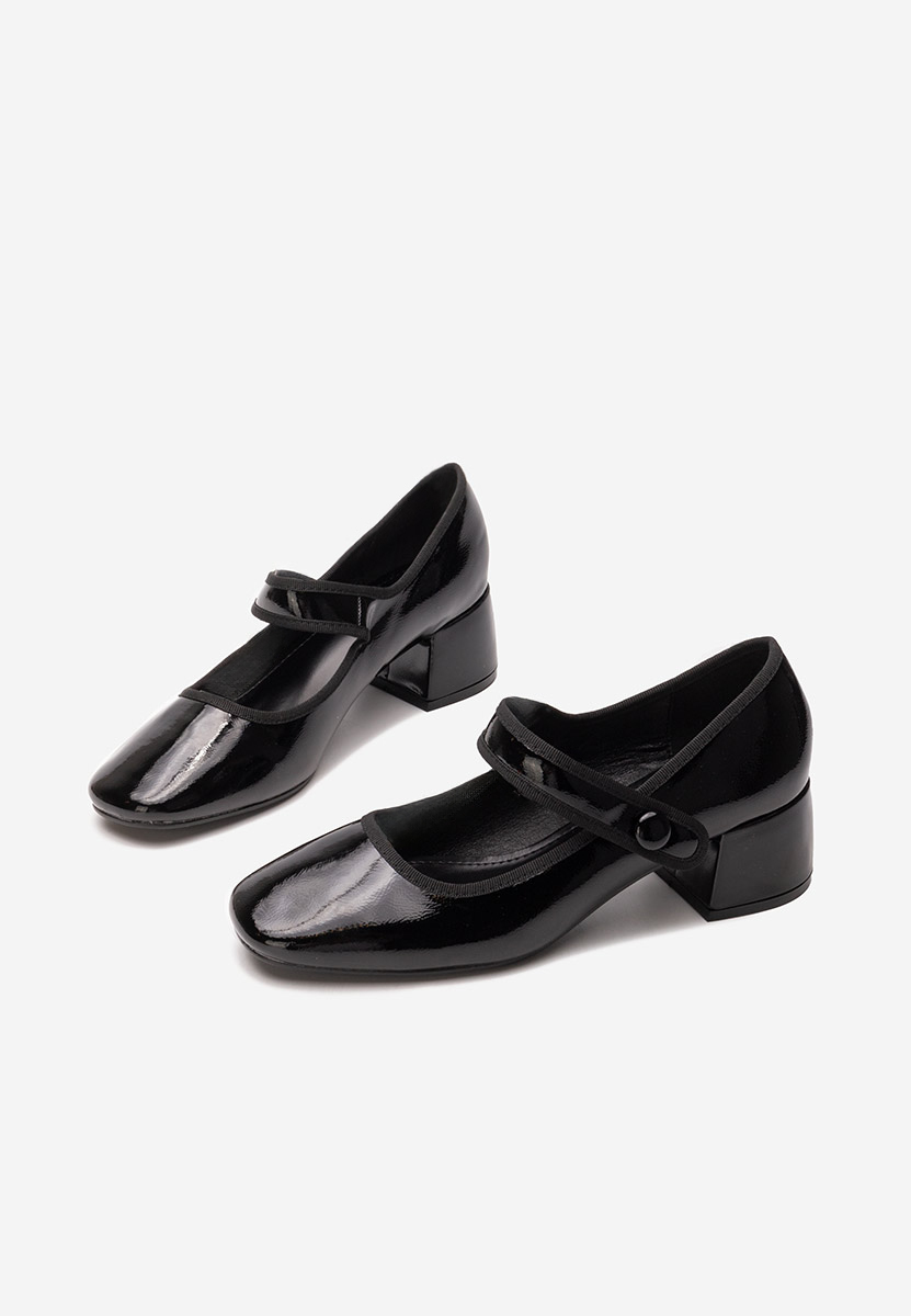 Décolleté tacco largo Annaliese nero