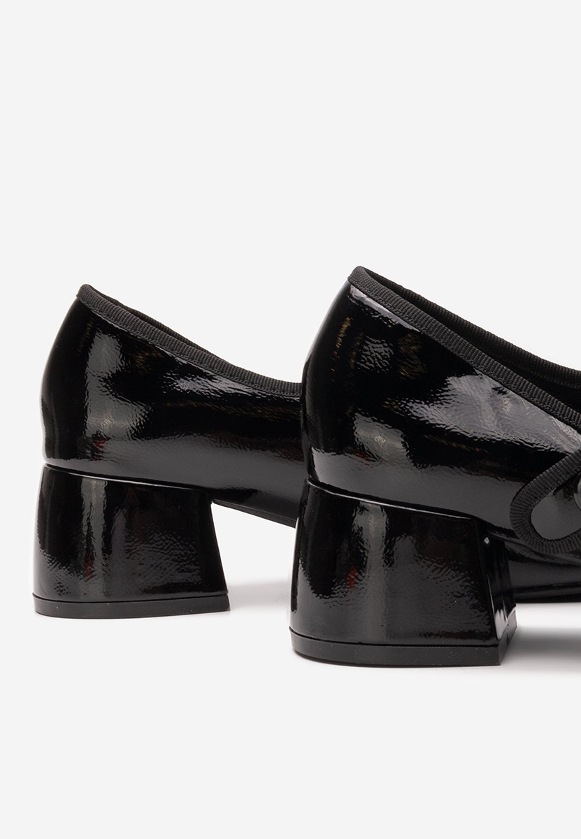 Décolleté tacco largo Annaliese nero