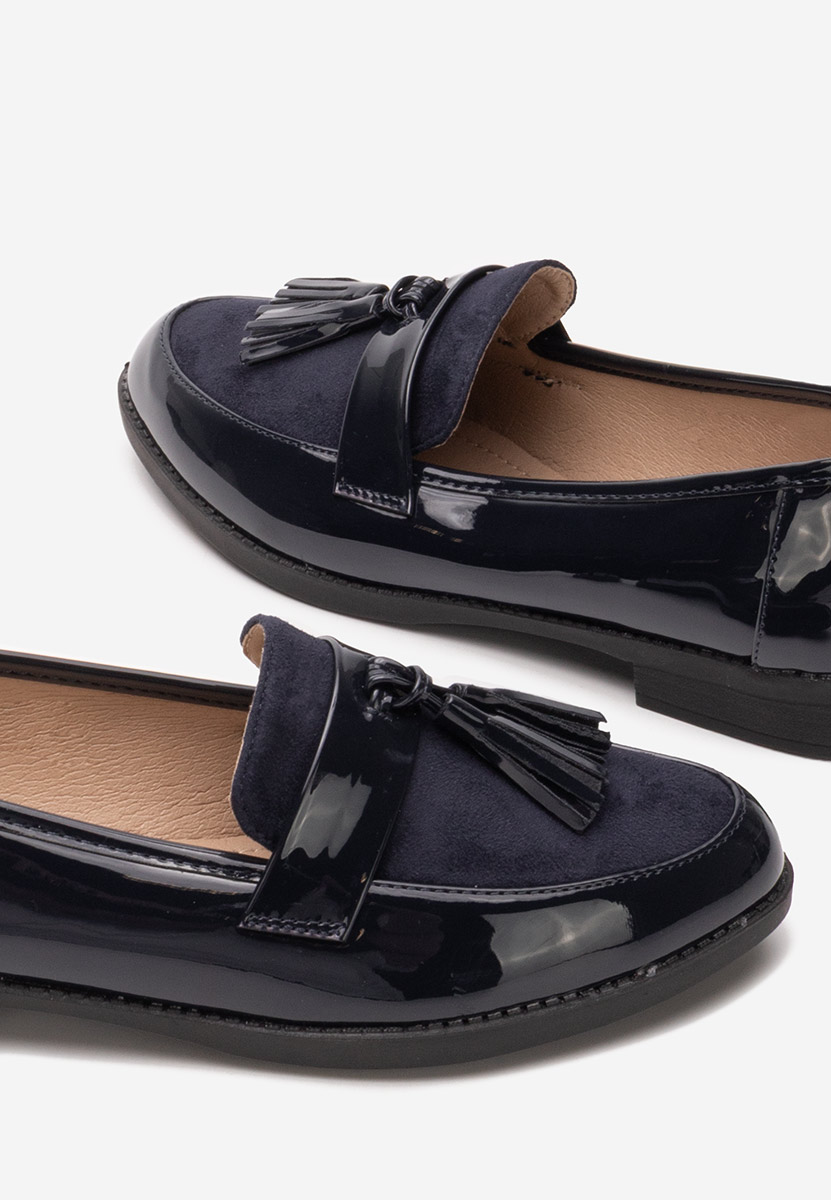Mocassini donna eleganti Kayia blu