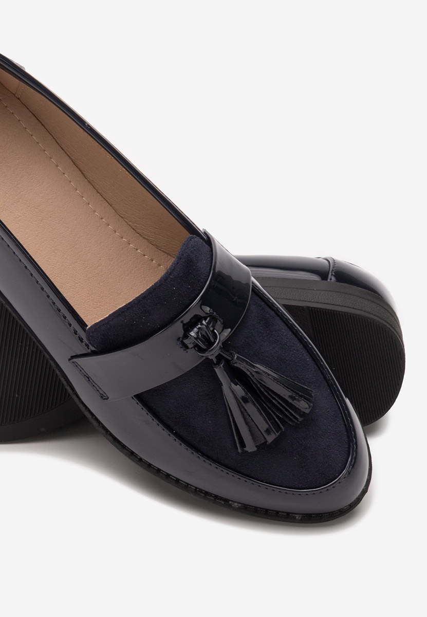 Mocassini donna eleganti Kayia blu