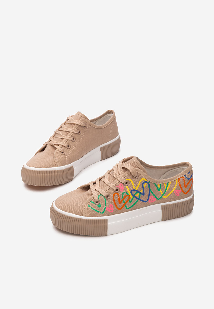 Scarpe da ginnastica donna Milanna V3 beige