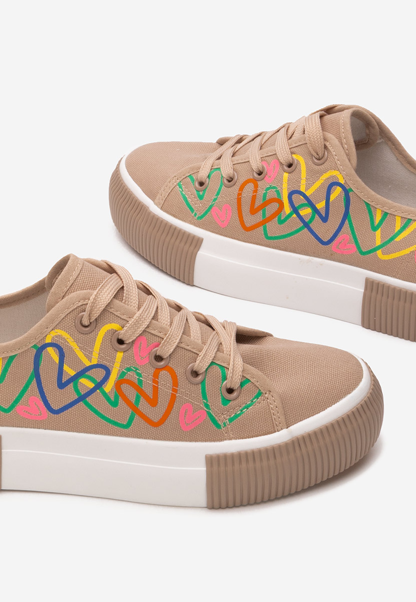 Scarpe da ginnastica donna Milanna V3 beige