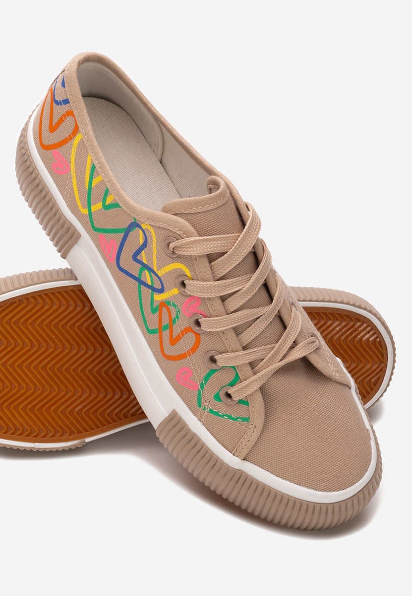Scarpe da ginnastica donna Milanna V3 beige
