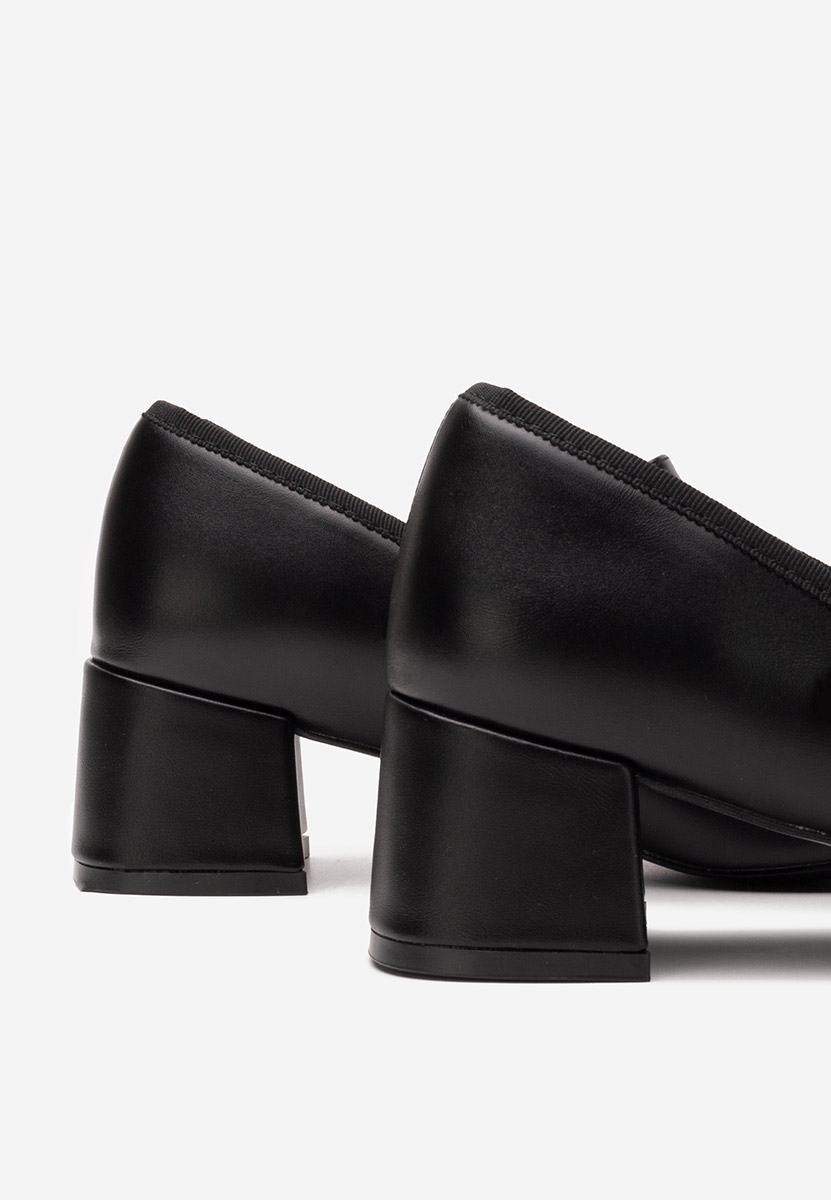 Décolleté tacco largo Vanila nero