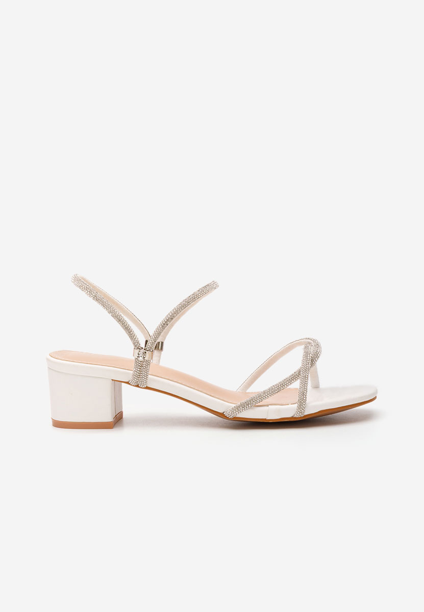 Ciabatte con tacco Nalys bianchi