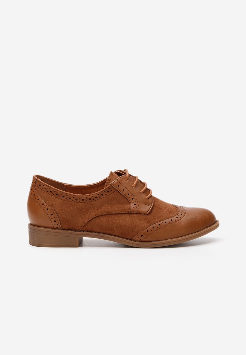 Scarpe brogue donna Aleena camel