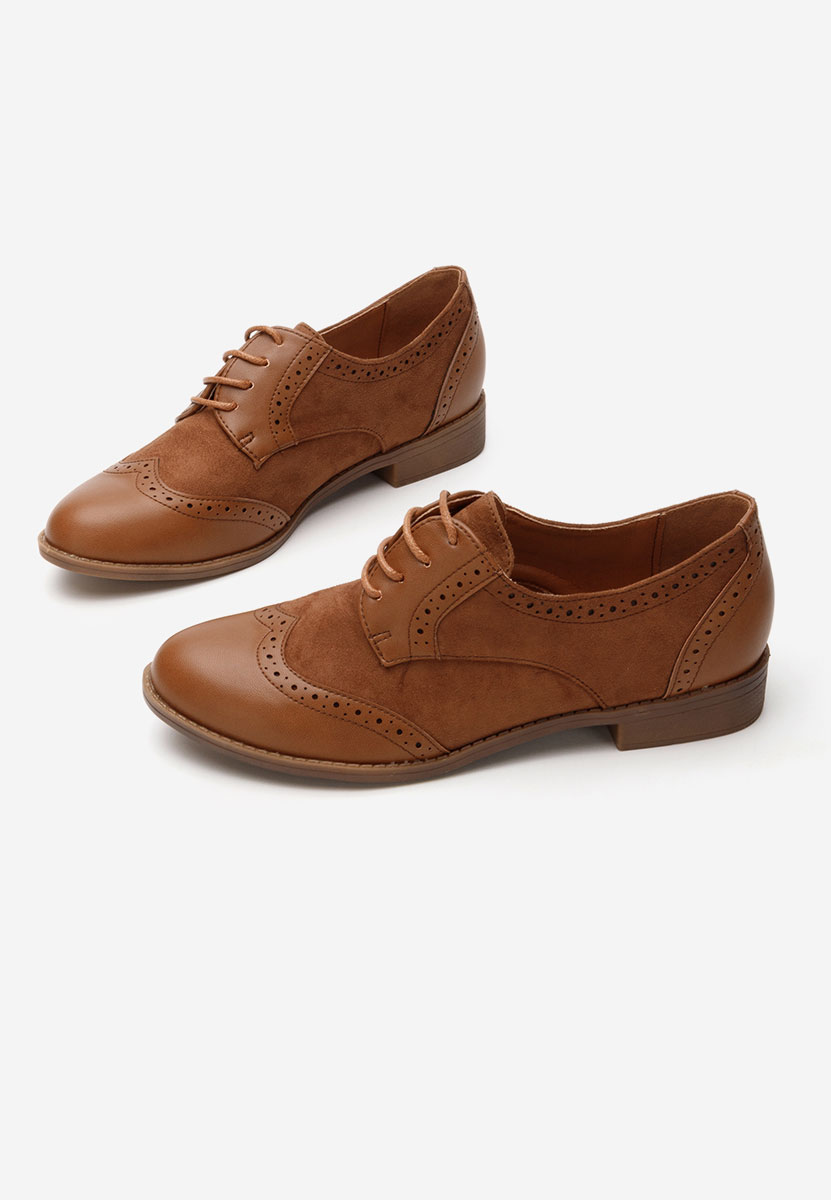 Scarpe brogue donna Aleena camel