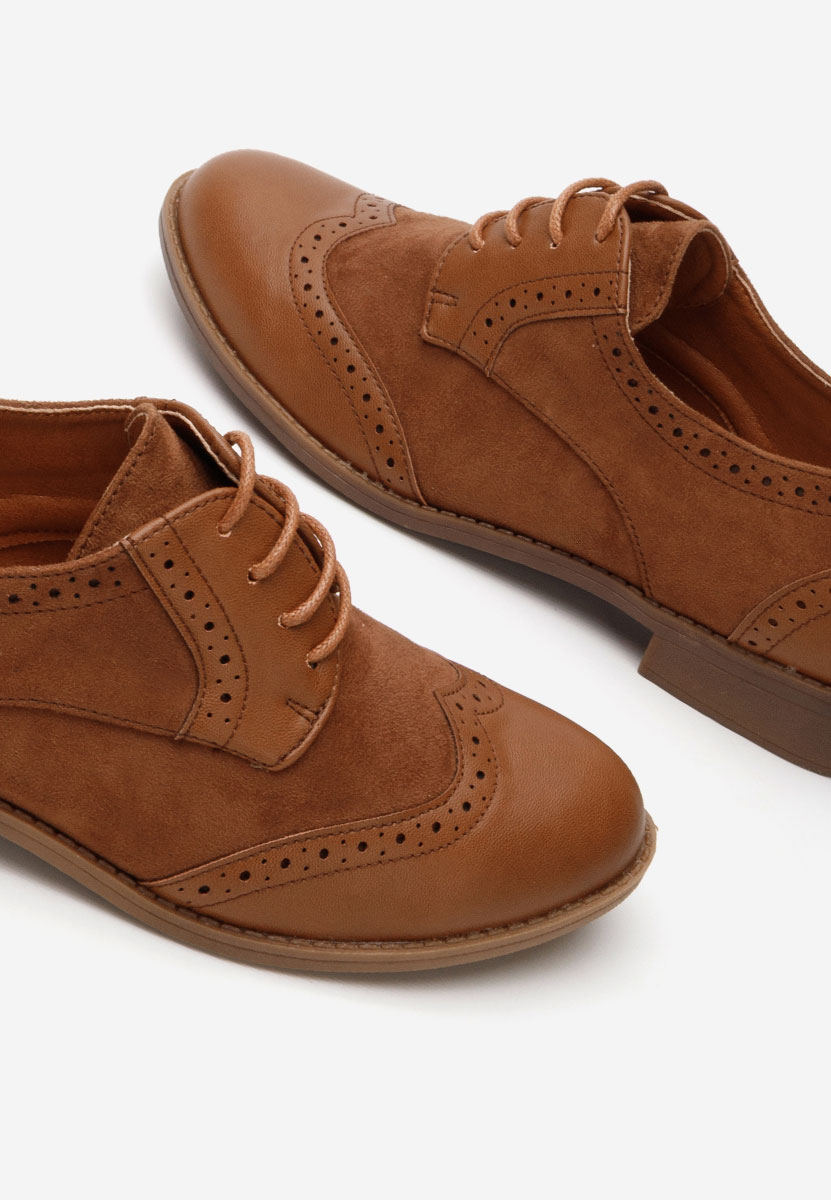 Scarpe brogue donna Aleena camel