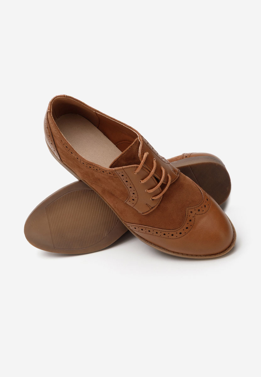 Scarpe brogue donna Aleena camel