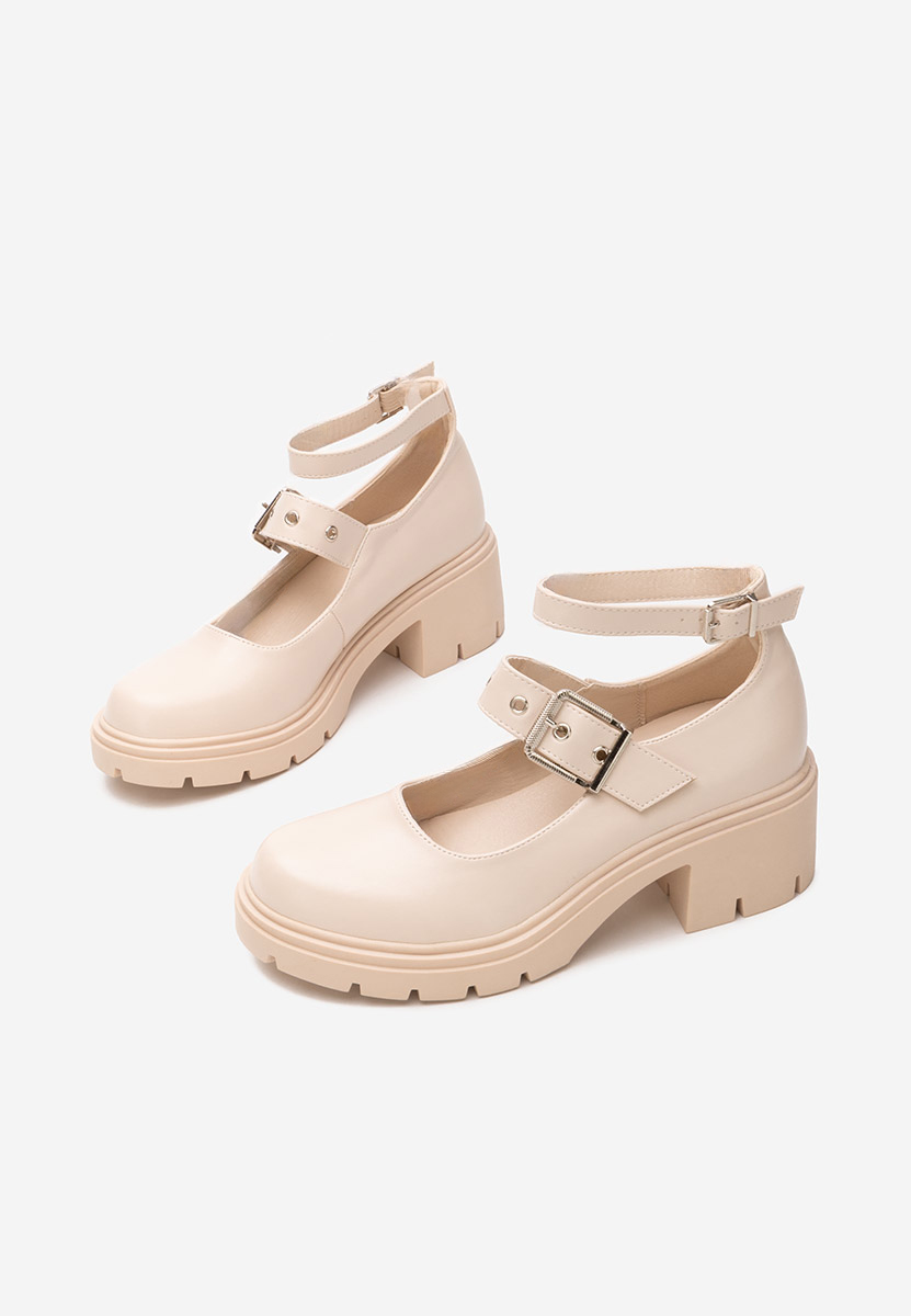 Décolleté tacco largo Khalilah bej