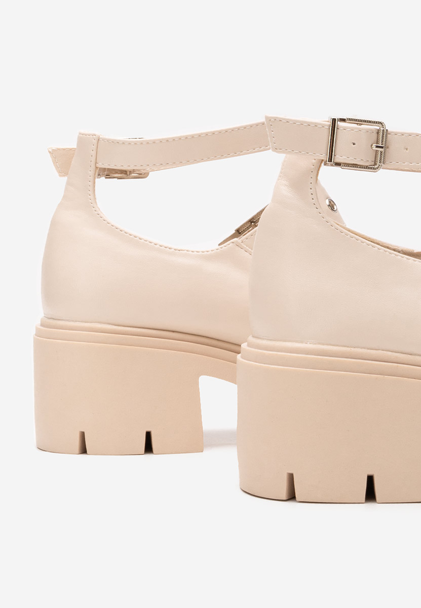 Décolleté tacco largo Khalilah bej