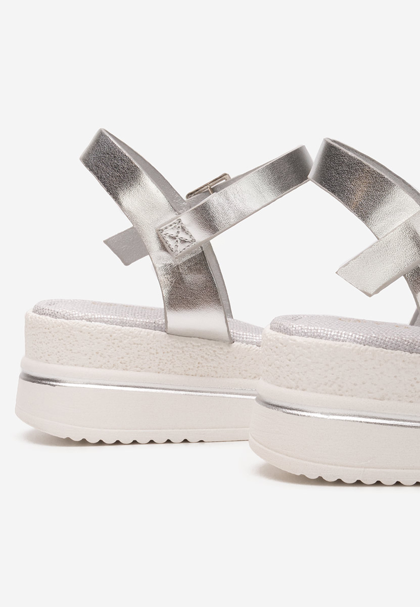 Sandali platform Elviana argento