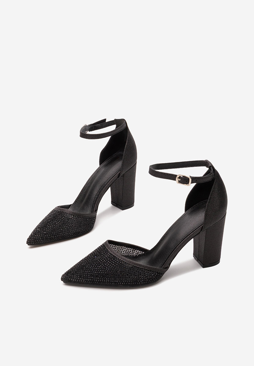 Décolleté tacco largo Palmia nero