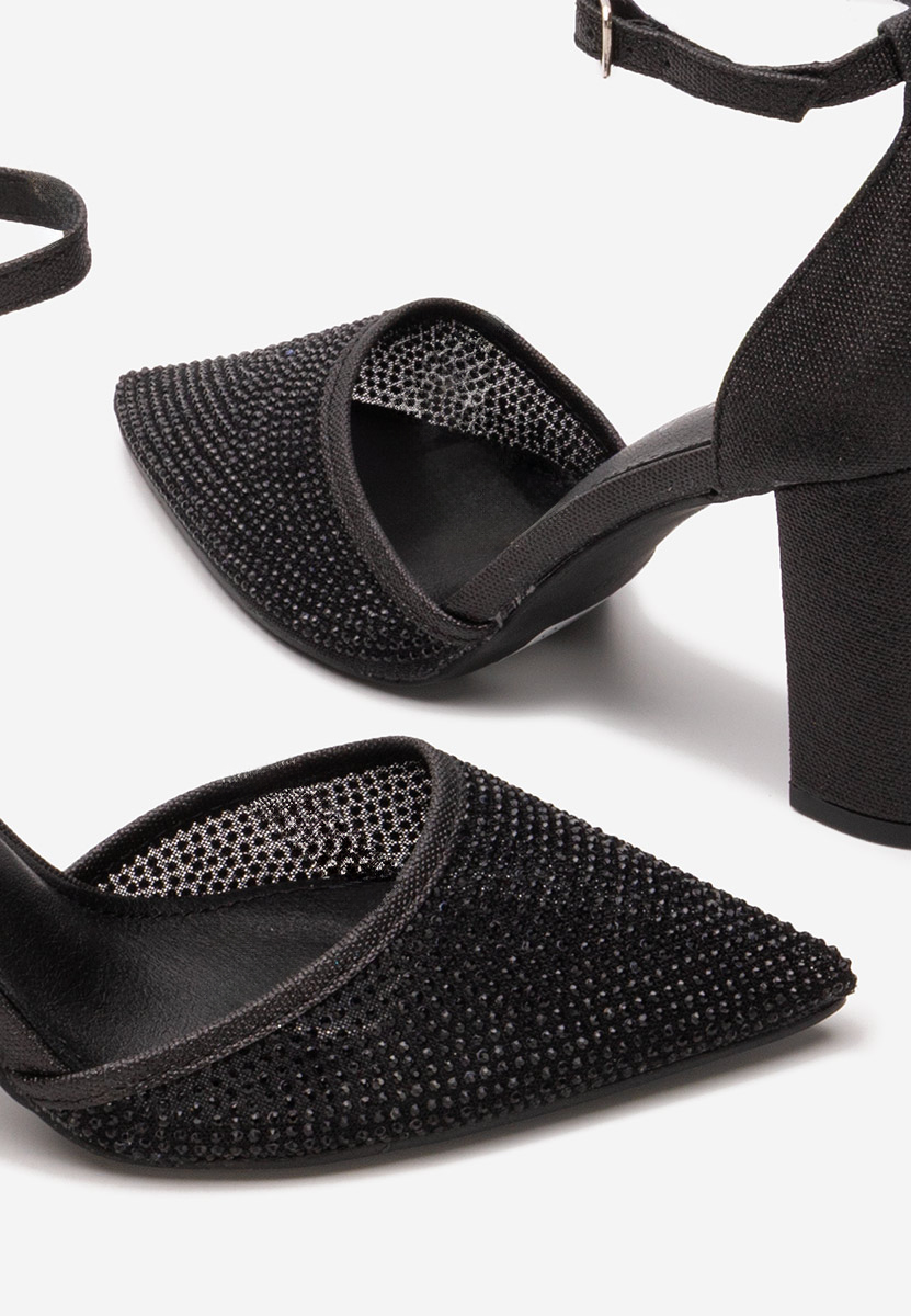 Décolleté tacco largo Palmia nero