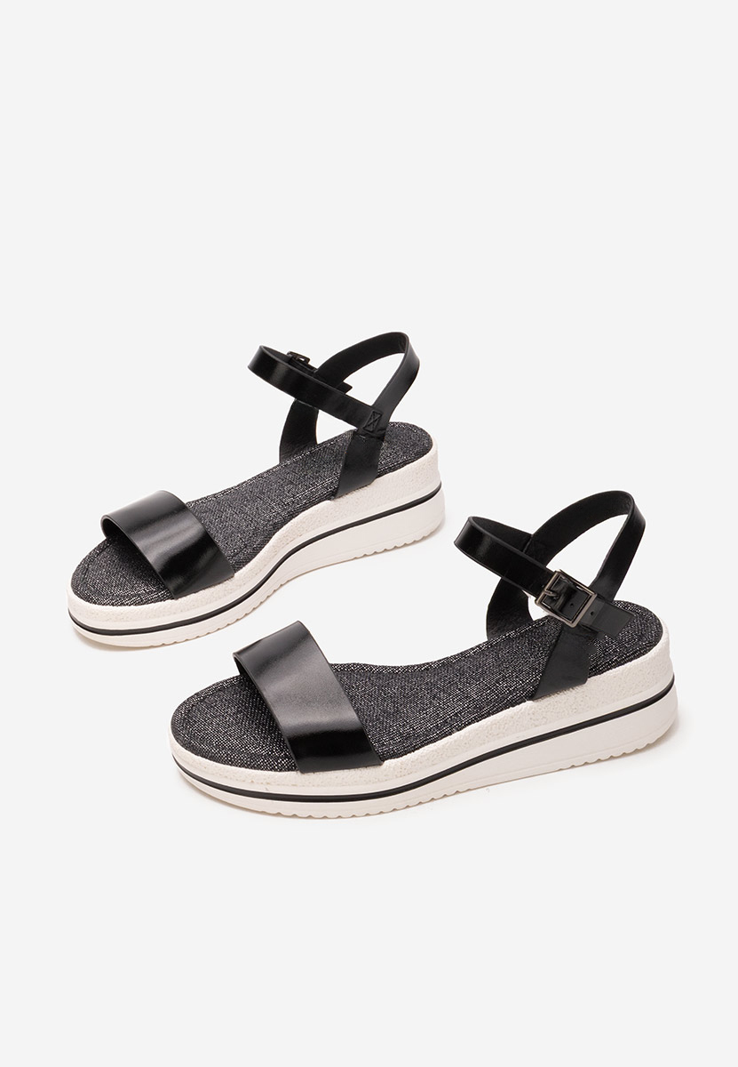 Sandali platform Elviana nero