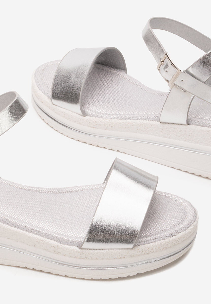 Sandali platform Elviana argento