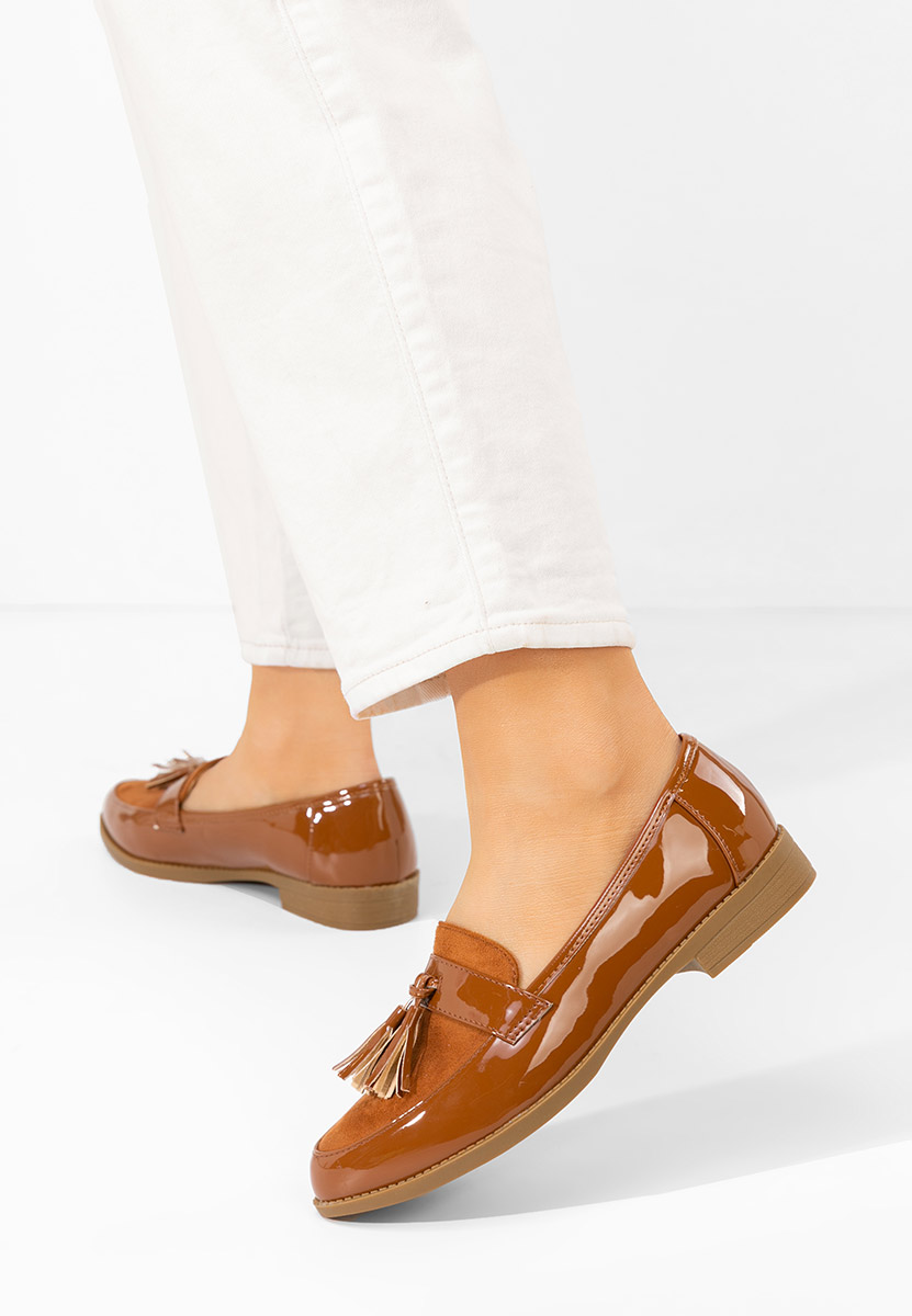 Mocassini donna eleganti Kayia camel