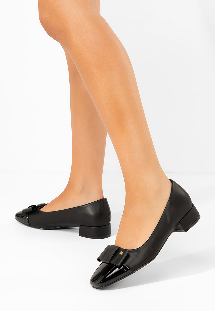 Décolleté tacco basso wuga nero