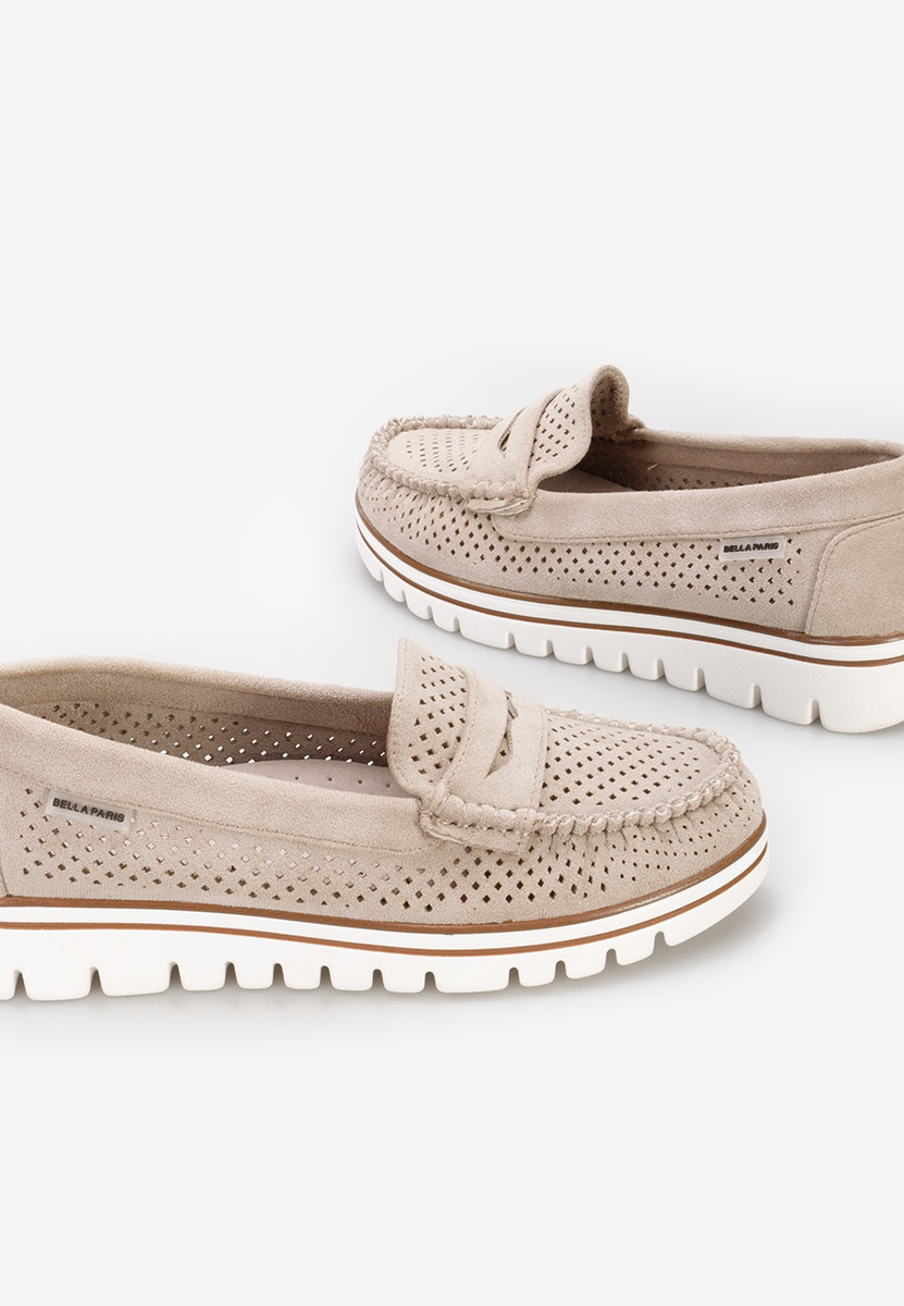 Mocassini da donna Manise V2 beige