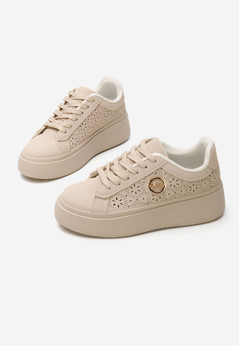 Sneakers con zeppa Nidya beige