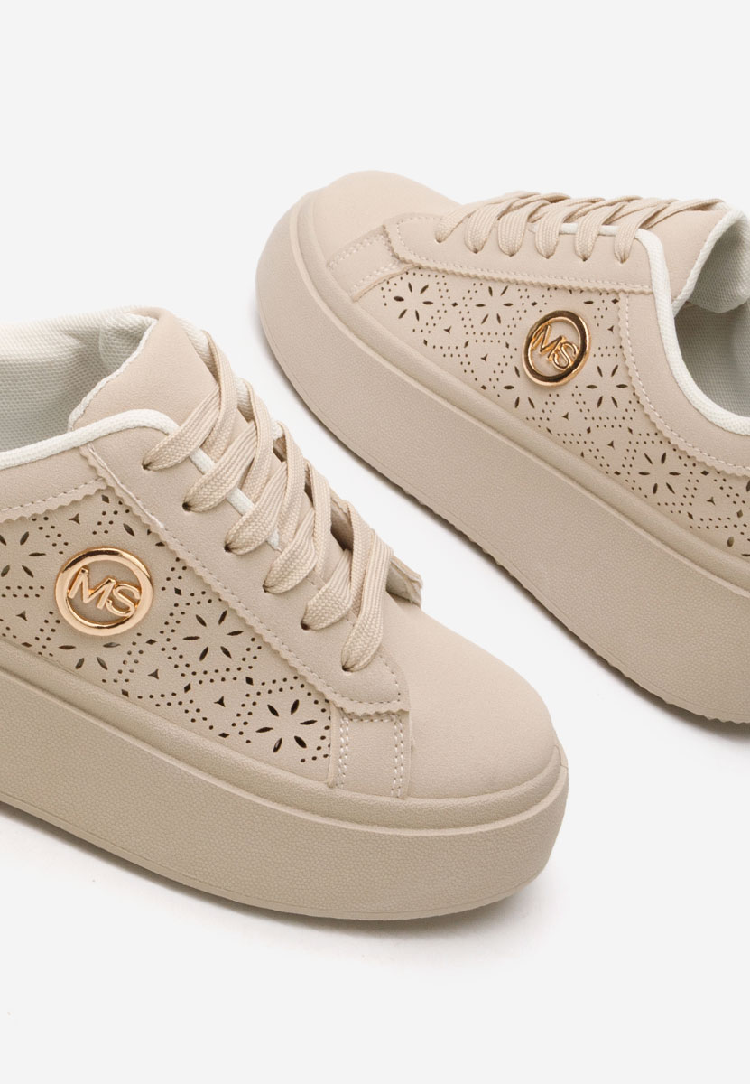 Sneakers con zeppa Nidya beige