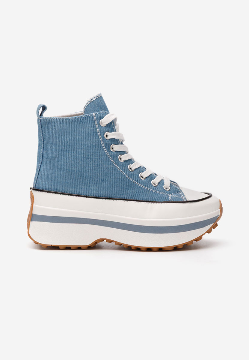 Scarpe da ginnastica con piattaforma Francene denim