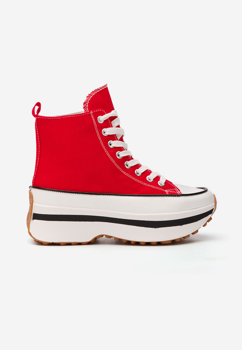 Scarpe da ginnastica con piattaforma Francene rosso