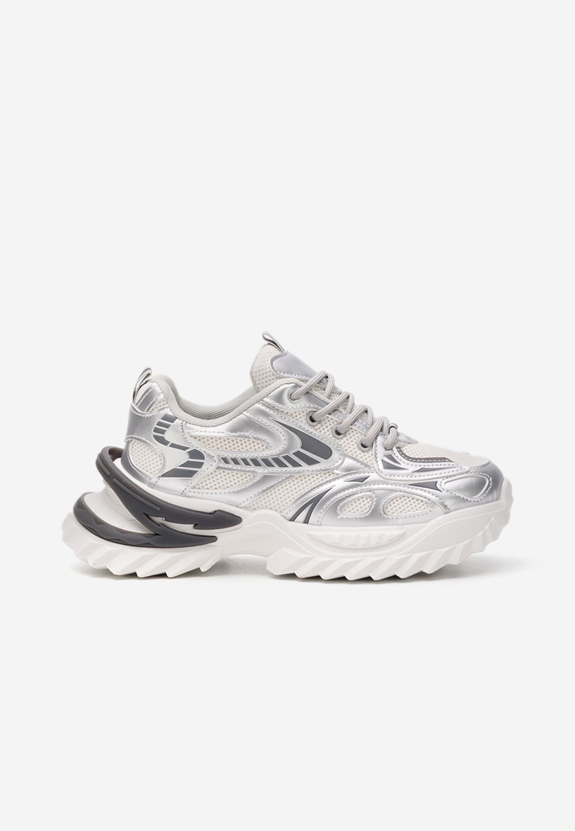 Sneakers con zeppa Willene argento