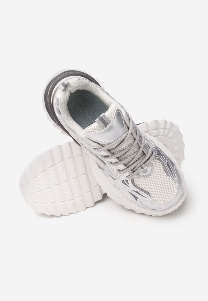 Sneakers con zeppa Willene argento