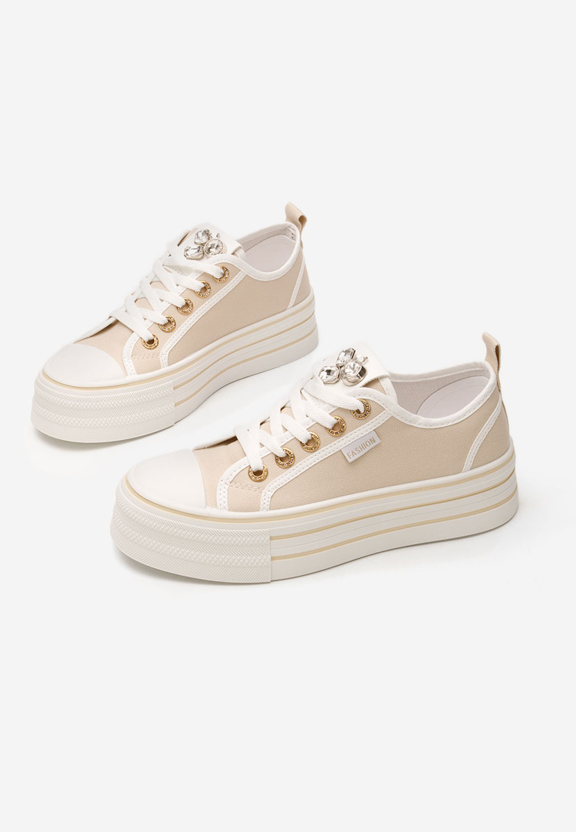 Scarpe da ginnastica donna Charita beige