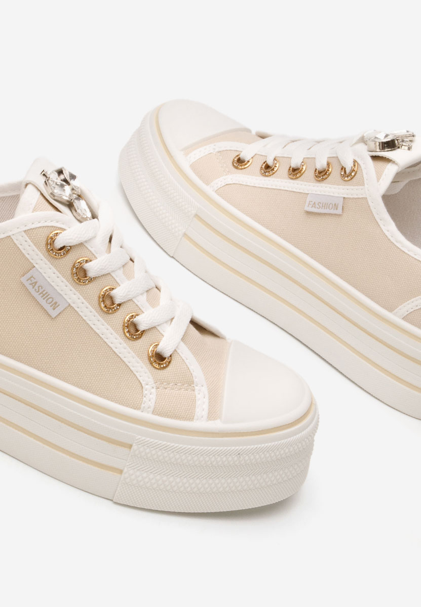Scarpe da ginnastica donna Charita beige