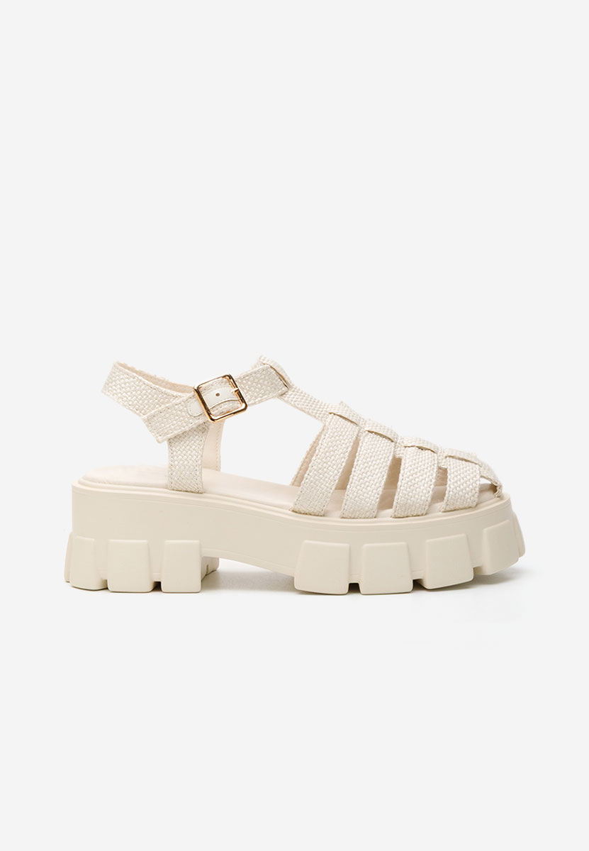 Sandali platform Carilea beige