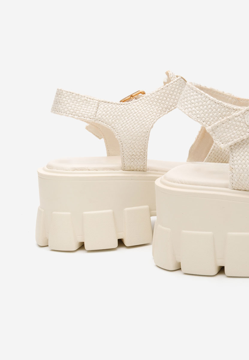 Sandali platform Carilea beige