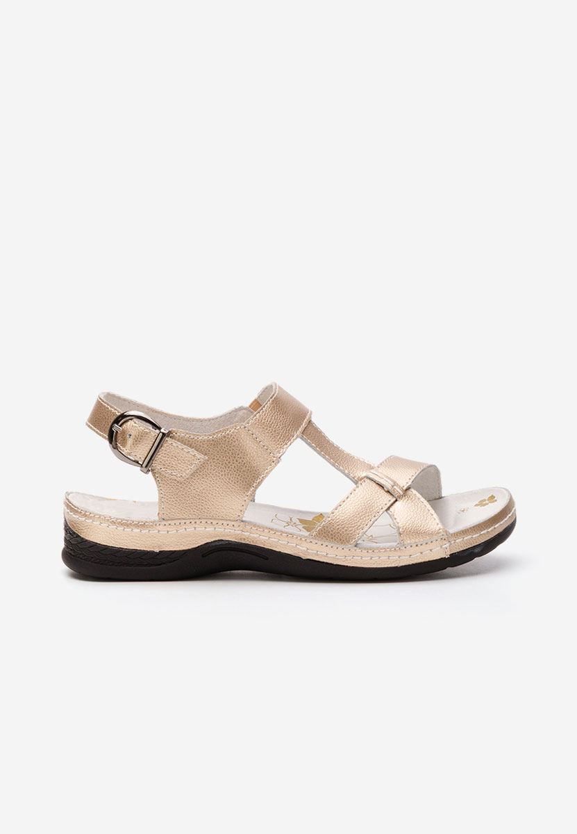 Sandali cuoio Zinna oro