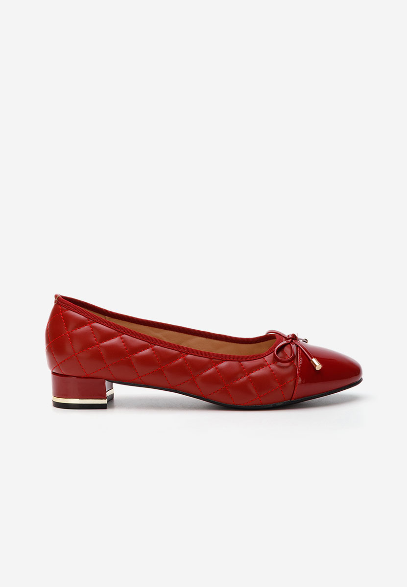 Décolleté tacco basso Toya rosso