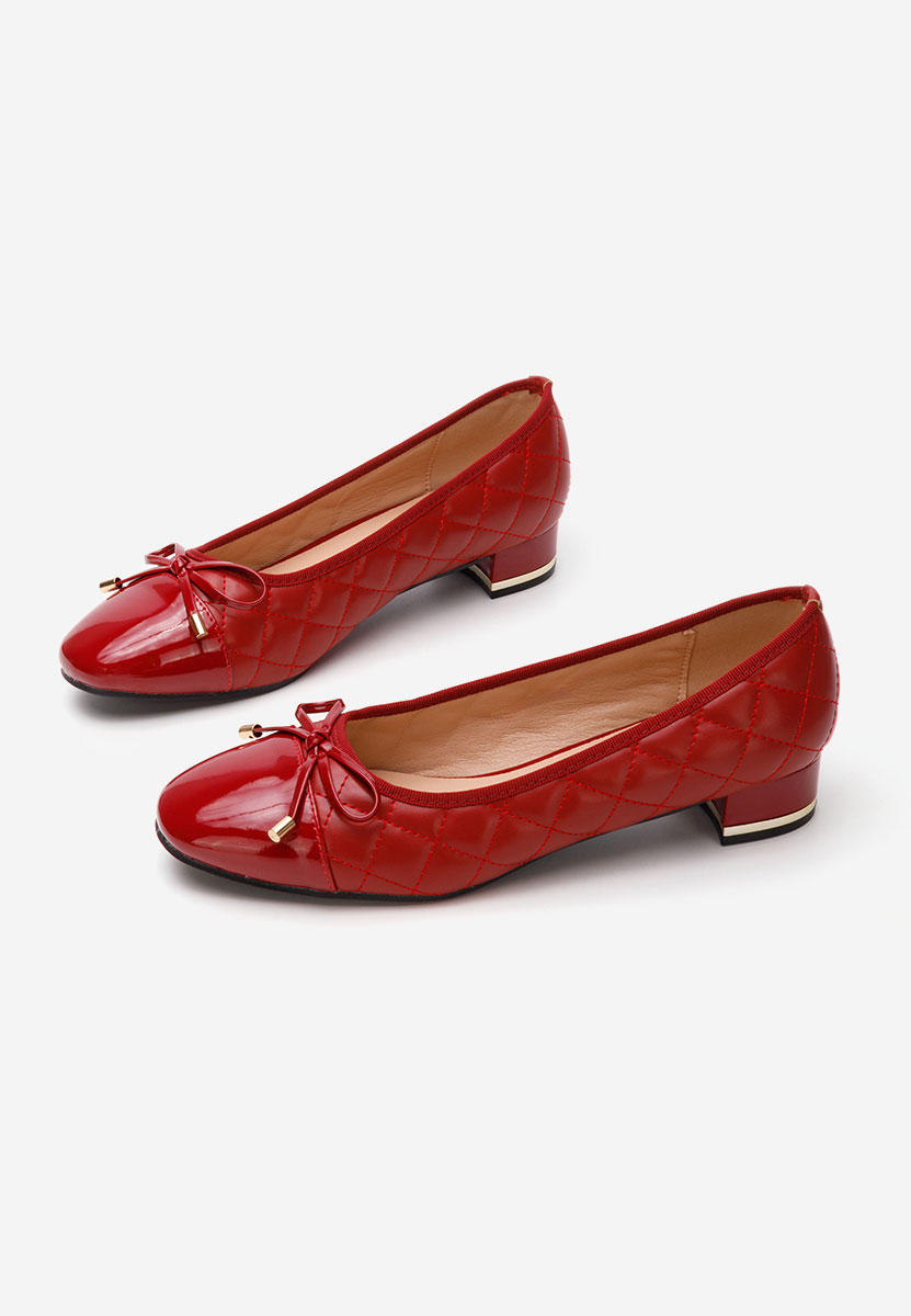 Décolleté tacco basso Toya rosso