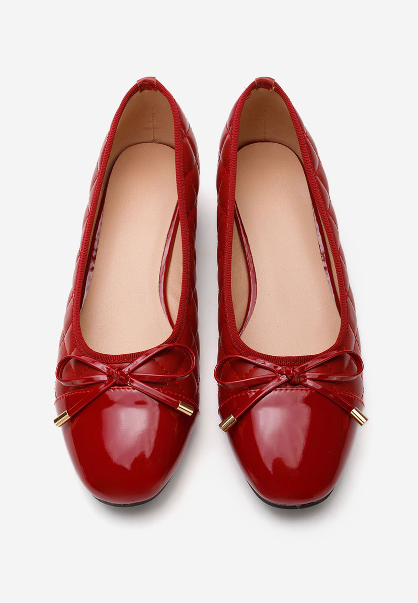 Décolleté tacco basso Toya rosso