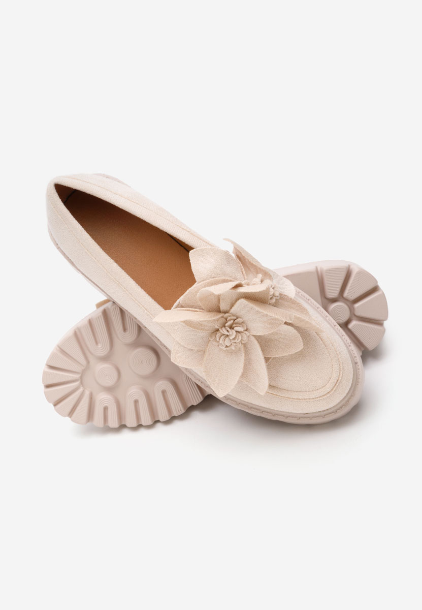 Mocassini con plateau Camelea V2 beige