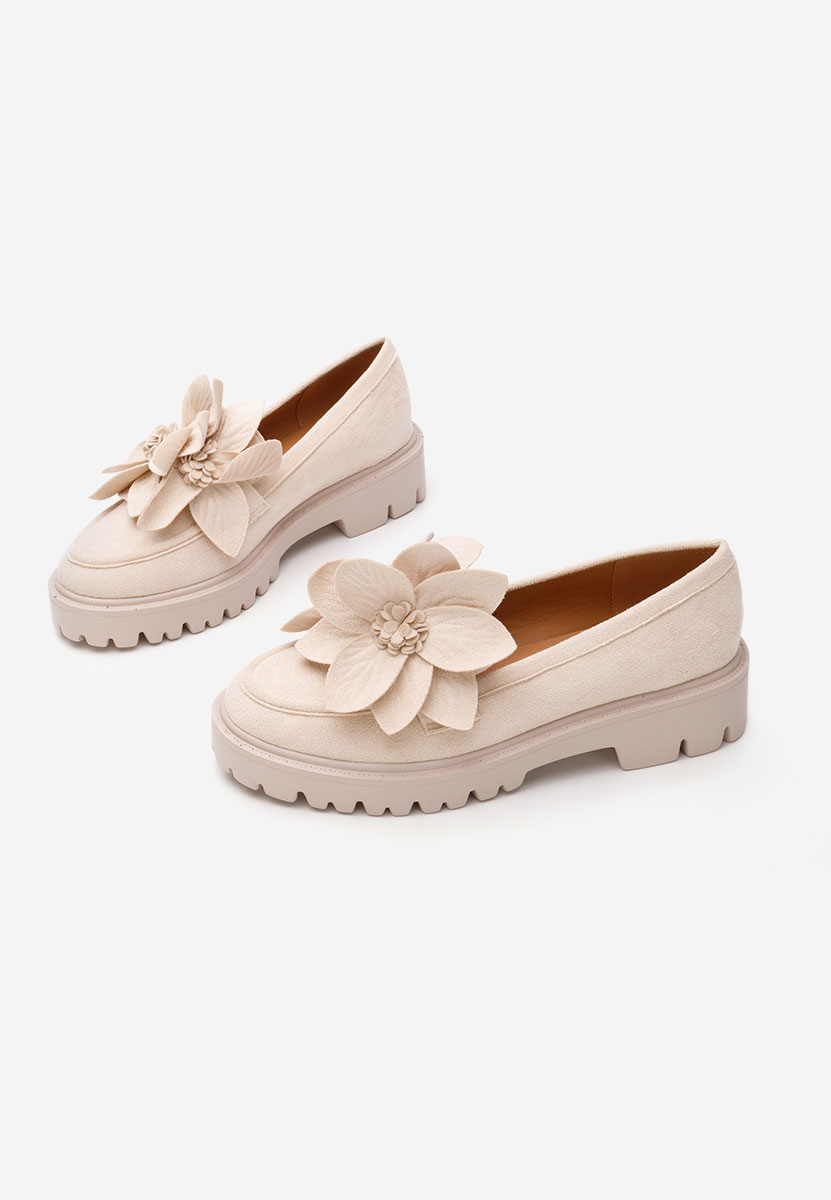 Mocassini con plateau Camelea V2 beige