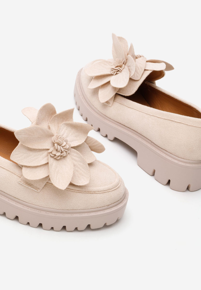 Mocassini con plateau Camelea V2 beige
