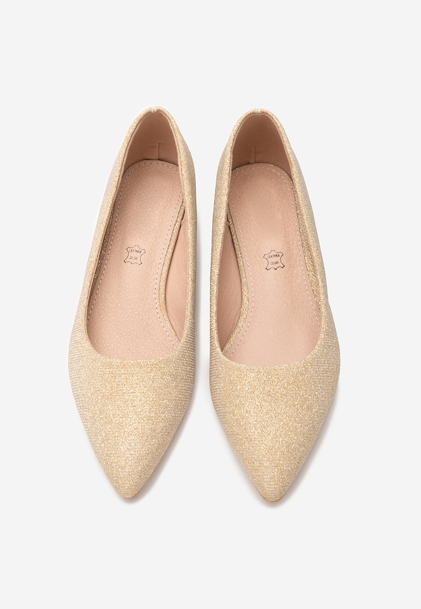 Décolleté tacco largo Daricela oro