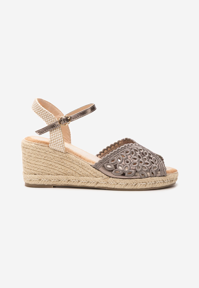 Espadrillas zeppa Finana grigio