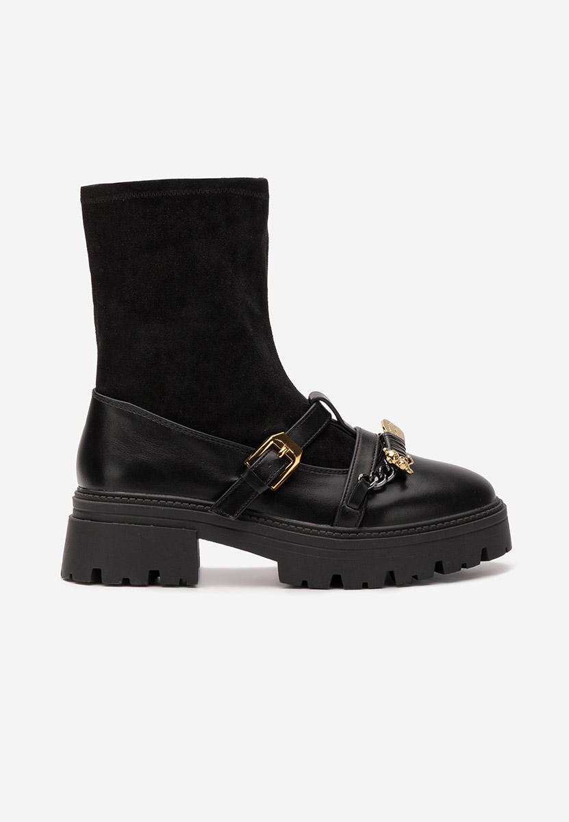 Stivaletti con plateau Vuliana nero
