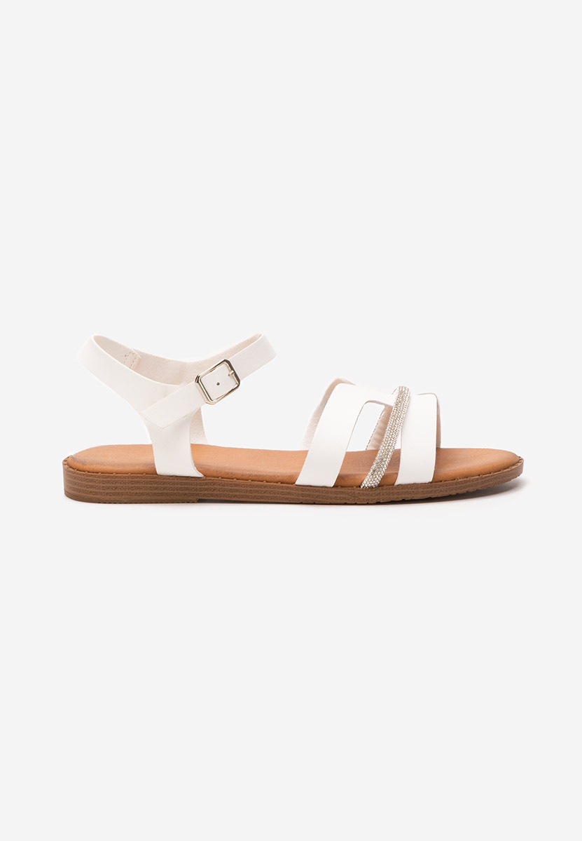 Sandali bassi eleganti Suny bianchi
