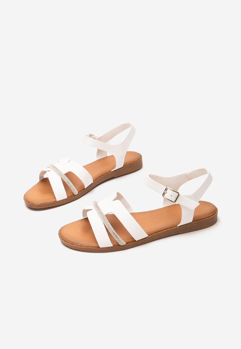 Sandali bassi eleganti Suny bianchi